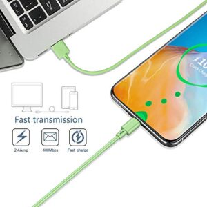 5 Pack 6FT USB Type C Cable, TPE Fast USB C Charging Power Data Sync Cord Phone Charger for Samsung Galaxy A10e A11 A20 A21 A51 A50 A71 A01 S10 S21 S20 FE Note 20, Moto G G7 G6 Z4, LG K51 Stylo 4 5 6