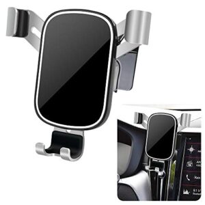 musttrue lunqin car phone holder for 2018-2023 volvo xc60 [big phones with case friendly] auto accessories navigation bracket interior decoration mobile cell mirror phone mount