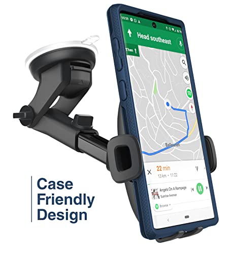 Encased Car Mount Phone Holder for Samsung Galaxy Models - Car Mount Holder for S9/S10/S20/S21/S22 S23 Ultra/Plus/Note (Windshield/Dashboard Compatible)