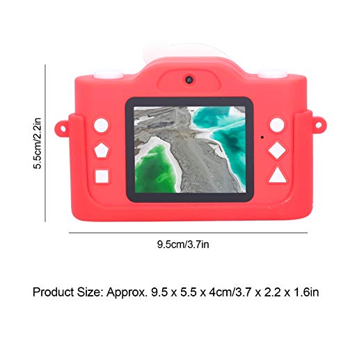 Camera Cartoon Santa Claus Video Dual Camera USB Rechargeable Music Camera for Children and Toddlers Boys and Girls