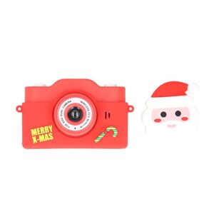 Camera Cartoon Santa Claus Video Dual Camera USB Rechargeable Music Camera for Children and Toddlers Boys and Girls