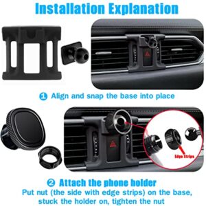 Mengfly Car Phone Holder, Car Air Vent Phone Stand Mount, for Mazda CX-5 2023 2022 2021 2020 2019 2018 2017, Auto Dashboard Magnetic Navigation Bracket, for iPhone, Samsung and All Smartphone