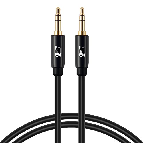 Aux Cable,SHD 3.5mm Audio Cable Aux for Car Auxiliary Audio Stereo Cable 3.5mm Cord Premium Sound Dual Shielded with Gold Plated Connectors-3Feet