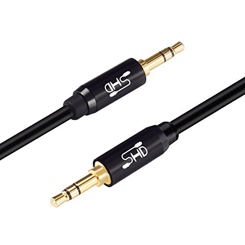Aux Cable,SHD 3.5mm Audio Cable Aux for Car Auxiliary Audio Stereo Cable 3.5mm Cord Premium Sound Dual Shielded with Gold Plated Connectors-3Feet