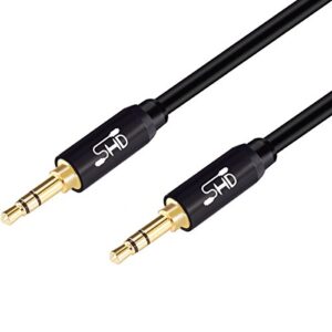 Aux Cable,SHD 3.5mm Audio Cable Aux for Car Auxiliary Audio Stereo Cable 3.5mm Cord Premium Sound Dual Shielded with Gold Plated Connectors-3Feet