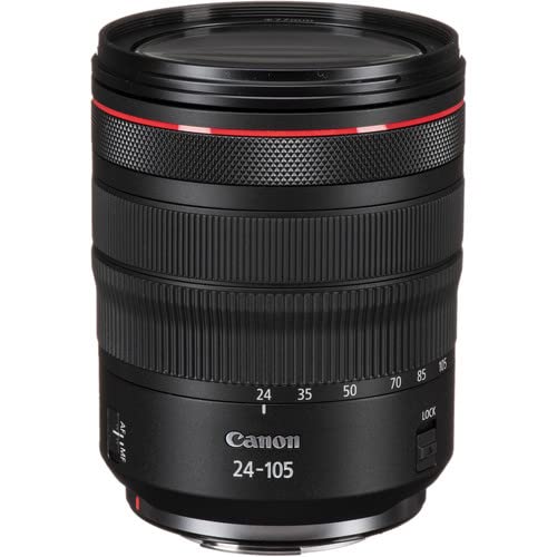 Canon EOS R Mirrorless Camera w/RF 24-105mm f/4 L is USM Lens + 2X 64GB Memory + Hood + Case + Filters + Tripod + More (33pc Bundle)