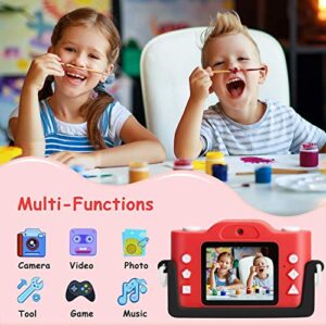 1080P Digital Camera 2.0" LCD HD Mini Camera with 32G TF Card for Kids Children 20MP HD Camera