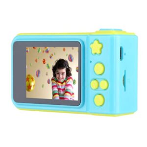 mini digital camera for kids, portable video camera with 2 inch color screen, support 1080p high resolution video, kids toy, for friends and children(azul)