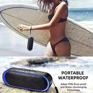 LENRUE Bluetooth Speakers, Waterproof Portable Speakers with TWS, 24 Playtime, Stereo Sound, Wireless for Home Shower Pool Beach Outdoor