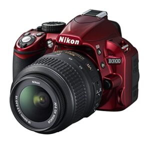 nikon d3100 14.2mp digital slr camera with nikkor af-s dx 18-55mm f/3.5-5.6 vr lens kit – (red)