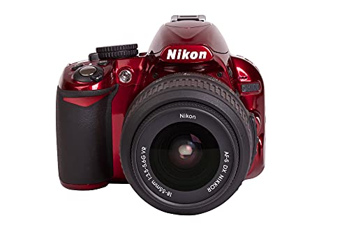 Nikon D3100 14.2MP Digital SLR Camera with NIKKOR AF-S DX 18-55mm f/3.5-5.6 VR Lens Kit - (Red)