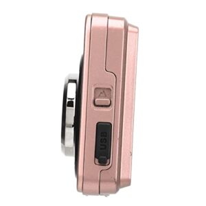 Compact Camera, 4K AntiShake Digital Camera for Photography (Pink)