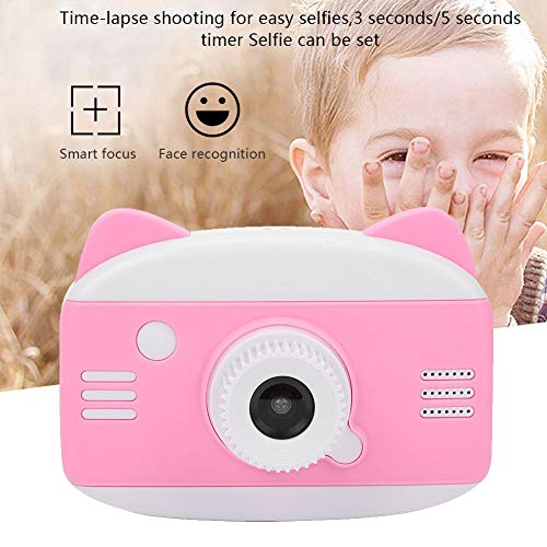 Mini Children Camera, 3.5 Inch IPS Screen Children Camera with Food Grade ABS Material, 1200W HD Cartoon Digital DV Camera for Children and Good Birthday Gifts