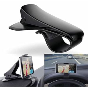 lizhoumil car phone mount – universal hud design smart phone holder 6.5 inch universal clip on car hud gps dashboard mount cell phone holder non-slip durable stand for safe driving