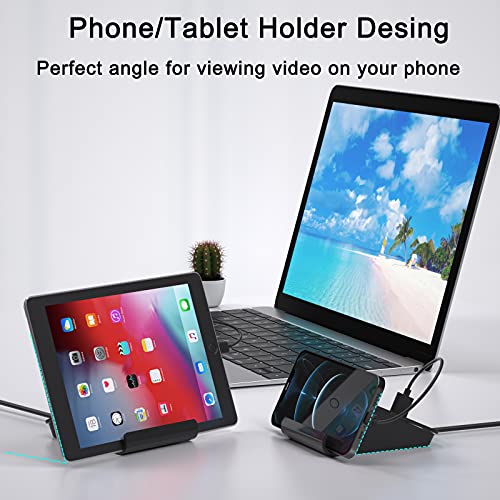 USB Charging Station, 4 USB Desktop Charging Station for Multiple Devices Compatible with Smart Phones, Speaker, Power Bank and More