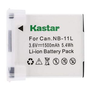 Kastar Battery for NB-11L, A2400 IS A3400 IS A4050 IS, SX400 IS SX410 IS SX420 IS, ELPH 170 IS ELPH 350 HS ELPH 360 HS, IXUS 125 HS 150 IXUS 155 IXUS IXUS 240 HS IXUS 265 HS IXUS 285 HS