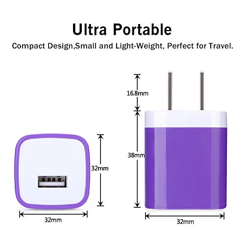 USB Wall Plug,GiGreen Single Port Fast Charging Block 5Pack USB Charging Plug Cube Wall Adapter Compatible iPhone 14 13 Pro Max 12 11 X 8 7 6S SE,Samsung Galaxy A14 5G S23 Ultra A13 A23 S21 FE S22 S20