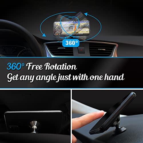 TANGLEI Magnetic Phone Car Mount Holder, Universal Dashboard Phone Holder for Car