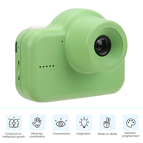 2 Inch Kids Mini Camera, Mini Video Recorder Portable IPS Screen 720P 20MP Dual Camera High Definition Digital Camera for Children (Green)