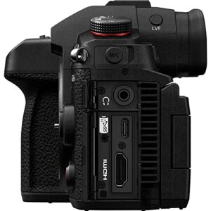 Panasonic Lumix GH6 Mirrorless Camera (DC-GH6BODY) + Panasonic 25mm Lens + Sony 64GB Tough SD Card + Filter Kit + Card Reader + Corel Photo Software + Case + Flex Tripod + Hand Strap + More