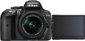 nikon d5300 digital slr camera – black (24.2 mp, af-p 18-55mm vr lens kit) 3-inch lcd screen – international version (no warranty)