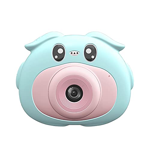 Niaviben Digital Camera for Kid's Cute Cartoon 1080p HD Mini Front and Rear Dual Camera Children's Digital Camera Blue