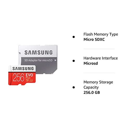 SAMSUNG 256GB EVO Plus MicroSDXC w/Ad