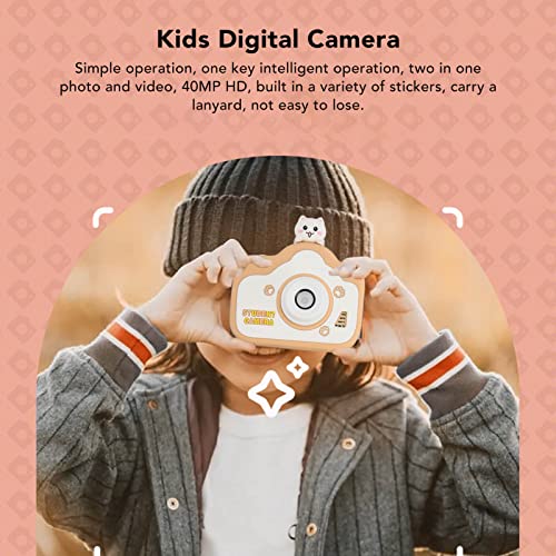 Kids Digital Camera, 40MP HD Dual Camera Toddler Video Recorder Toy for Teens Students Boys Girls