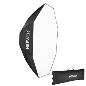 neewer 24 inches/60 centimeters octagon softbox with bowens mount speedring and bag for speedlite studio flash monolight,portrait and product photography