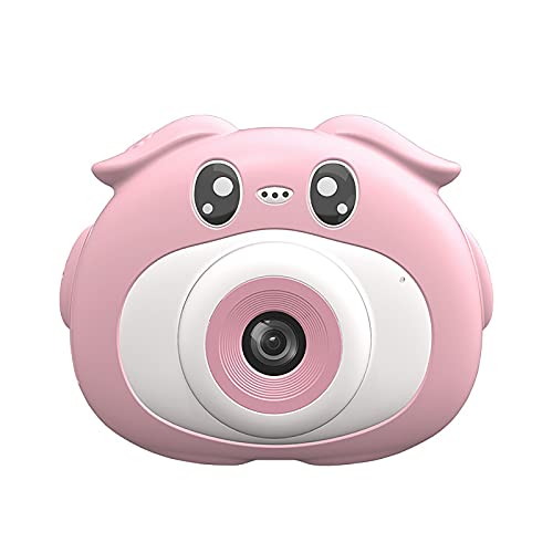 Niaviben Digital Camera for Kid's Cute Cartoon 1080p HD Mini Front and Rear Dual Camera Children's Digital Camera Pink