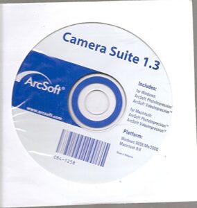 arcsoft camera suite 1.3 cd software for digital cameras