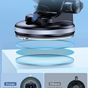 Xooec Car Phone Holder Mount [Durable & Super Suction] Cell Phone Mount for Car Dashboard Air Vent Windshield Universal 360 Hands Free Stand for iPhone 13 12 11 Pro Max Samsung Galaxy Note S21 Ultra