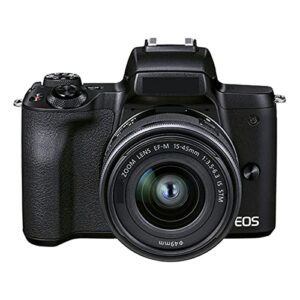 camera eos m50 ii mirrorless camera digital camera with ef-m 15-45mm f/3.5 lens compact camera professional photography digital camera (color : all)