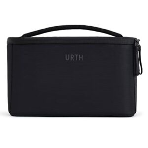 urth arkose camera insert bag – for dslr camera and lens, weatherproof + recycled (black)