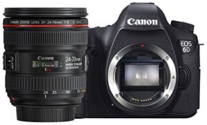 canon eos 6d with 24-70mm f4 is usm lens kit (full frame)