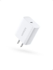 ugreen 30w usb c wall charger – pd fast charger usb-c power adapter compatible for macbook air, iphone 14/14 pro/13 pro/13 pro max, galaxy s22 ultra/s21/s20, ipad mini/pro, pixel 6, airpods