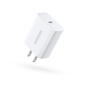 UGREEN 30W USB C Wall Charger - PD Fast Charger USB-C Power Adapter Compatible for MacBook Air, iPhone 14/14 Pro/13 Pro/13 Pro Max, Galaxy S22 Ultra/S21/S20, iPad Mini/Pro, Pixel 6, Airpods