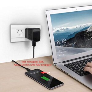 USB Type C Charger Cable and Adaptive Fast Charging Wall Charger Adapter Kit Compatible with Samsung Galaxy S10/S10+ S10e /S9/S9+/S8/S8+ Plus Note 8/Note 9 & Other Smartphones