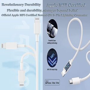 iPhone Charger Fast Charging Cable,【Apple MFi Certified】 wabklove USB C Wall Charger Fast Charging 20W PD Adapter with 3FT Lightning Cable for iPhone 14/13 12 11Pro Max