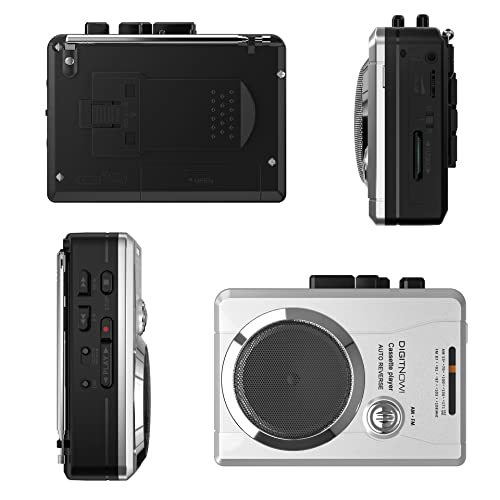 DIGITNOW!AM/FM Portable Pocket Radio and Voice Audio Cassette Recorder,Personal Audio Walkman Cassette Player with Built-in Speaker and Earphone