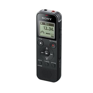 Sony Voice Recorder ICD-PX Series with Built-in Mic and USB, microSD Card Slot Up to 32 GB to Expand Memory, Adjustable Microphone Range, Includes A NeeGo Lavalier Lapel Mic