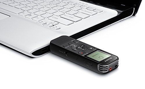 Sony Voice Recorder ICD-PX Series with Built-in Mic and USB, microSD Card Slot Up to 32 GB to Expand Memory, Adjustable Microphone Range, Includes A NeeGo Lavalier Lapel Mic