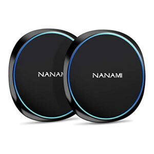 nanami fast wireless charger [2 pack] – qi certified wireless charging pad for iphone 14/13/13 pro/12/se 2020/11 pro/xs max/xr/x,10w for samsung galaxy s23/s22/s21/s20/s10/s9/note 20/10/9,new airpods