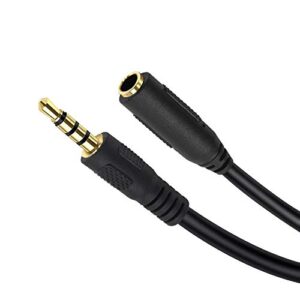 Poyiccot 3.5mm Splitter Mic and Audio Cable, 3.5mm Headphone Splitter 1 to 4 Ways 3.5mm (1/8") TRRS 4Pole Male to 4Female Cable for Earphone & Headset Phone (3.5mm trrs Aux Cable Spiltter )