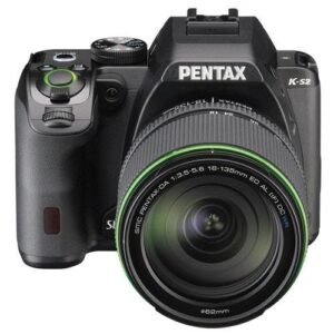 Pentax K-S2 SLR lens kit w/18-135mm WR 20 MP Weatherized Wi-Fi/NFC Enabled SLR Camera, Black