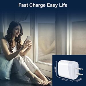 Super Fast Charger Type C Charging Block for Samsung Galaxy A13 5G/A14/A53/A03S/A54/A33/A23/ S23 Ultra/S22/S21/S20/Z Flip 4/Z Fold 4, USB C Wall Charger Box for iPhone 14 13 12 11,iPad,Google Pixel 7