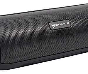 Rockville RPB25 40 Watt Portable/Outdoor Bluetooth Speaker w/USB+SD+Aux In+FM, Black, Small