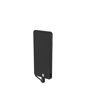 Mophie powerstation Plus Mini USB-C - Universal External Battery with built in Cables (4,000mAh) - Matte Black (4161_PSPLUS-USBC-4K-MBK)
