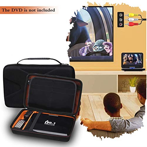 Mchoi Hard EVA Travel Case for DR. J 12.5" Portable Car Headrest Video Player/DR. J Professional 1080P Mini Projector, CASE ONLY