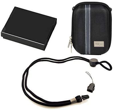 Stuff I Need Package for Olympus Stylus VH-410 Digital Camera - Includes: Li-50B High Capacity Replacement Battery + Deluxe Hard Shell Padded Case + Neck Strap